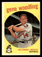 1959 Topps #170 Gene Woodling Miscut Orioles ID:390457