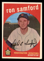 1959 Topps #242 Ron Samford Miscut RC Rookie Senators ID:390568