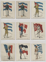 1914-16 T105 Assorted Standard Bearers Of Different Countries Thick Line Back from ZIRA Cigarettes 33/50 plus 9 duplicates Total 42 cards WILL SELL SINGLES  #*sku37210