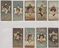 1910 T440-14  Actresses And Girls In Star (Bat) Lot 21/25 Blank Backs  #*sku35529