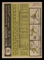 1961 Topps #16 Billy Muffett Excellent 