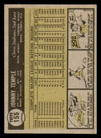 1961 Topps #155 Johnny Temple Very Good  ID: 390929