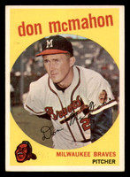 1959 Topps #3 Don McMahon Very Good  ID: 391581