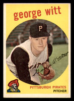 1959 Topps #110 George Witt Excellent+ RC Rookie  ID: 391679