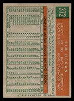 1959 Topps #372 Jim Hegan Very Good  ID: 391932