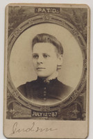 c1887 Phograph Dated July 12, 1887 Unknown Person  #*sku35551