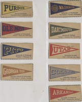 c1920's College Pennants Tobacco Cards Lot 9  #*sku35580
