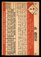 1953 Bowman Color #8 Al Rosen Trimmed Indians ID:392007