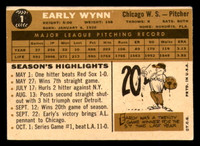 1960 Topps #1 Early Wynn VG-EX  ID: 392105