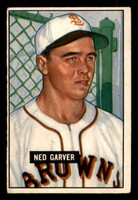 1951 Bowman #172 Ned Garver Excellent 