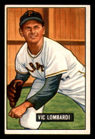 1951 Bowman #204 Vic Lombardi Excellent+ RC Rookie  ID: 392926
