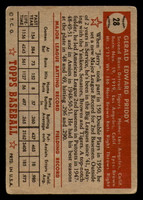 1952 Topps #28 Jerry Priddy Good Red Back 