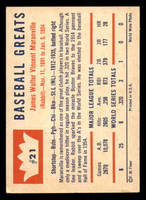 1960 Fleer #21 Rabbit Maranville DP Very Good  ID: 393495