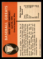 1961 Fleer #7 Dave Bancroft Very Good  ID: 393554