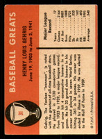 1961 Fleer #31 Lou Gehrig VG-EX  ID: 393573