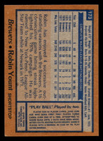1978 Topps #173 Robin Yount UER Excellent+  ID: 393798