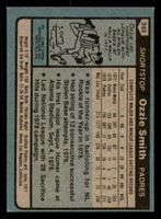 1980 Topps #393 Ozzie Smith Excellent+  ID: 393868