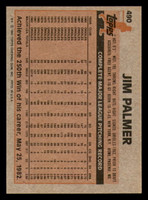 1983 Topps #490 Jim Palmer Ex-Mint 