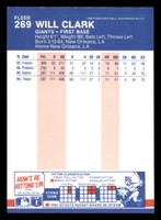 1987 Fleer Glossy #269 Will Clark NM-Mint  ID: 394195