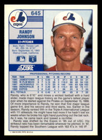 1989 Score #645 Randy Johnson NM-Mint RC Rookie  ID: 394214