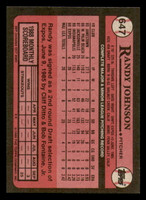 1989 Topps #647 Randy Johnson NM-Mint RC Rookie  ID: 394234