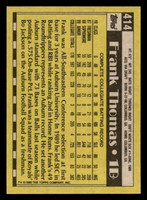 1990 Topps #414 Frank Thomas FDP NM-Mint RC Rookie  ID: 394241