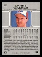 1990 Leaf #325 Larry Walker NM-Mint RC Rookie  ID: 394245