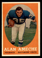1958 Topps #12 Alan Ameche Ex-Mint  ID: 394398