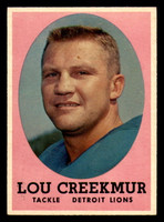 1958 Topps #81 Lou Creekmur Excellent+  ID: 394415