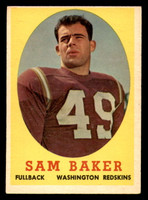 1958 Topps #34 Sam Baker Excellent  ID: 394433