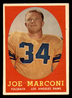 1958 Topps #63 Joe Marconi Back Damage RC Rookie LA Rams ID:394461