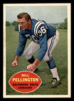 1960 Topps #8 Bill Pellington Ex-Mint RC Rookie  ID: 394502