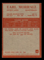 1965 Philadelphia #65 Earl Morrall Excellent+  ID: 395046