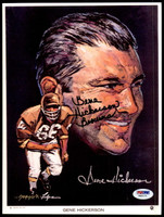 Gene Hickerson Picture Signed Auto PSA/DNA Authenticated Browns