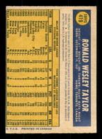 1970 O-Pee-Chee #419 Ron Taylor Very Good OPC 