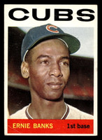 1964 Topps #55 Ernie Banks Creased Cubs  ID:396442