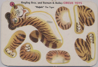 1956 F278-6  Post Cereal Circus Toys Punch Out  #3 Rajah The Tiger  #*sku35855