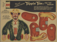 1947 F278-53 Post Cereal Circus Large 7 3/4 by 5 7/8 inches Tappin Tom The Tap Dancer 7 3/4 by 5 7/8 inches  #*sku35867