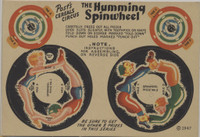 1947 F278-53 Post Cereal Circus Small 6 3/4 by 4 7/8 inches The Humming Spinwheel  #*sku35872