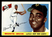 1955 Topps #100 Monte Irvin Miscut NY Giants ID:396748