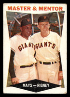1960 Topps #7 Willie Mays/Bill Rigney Master and Mentor VG-EX  ID: 396794