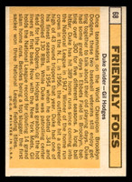 1963 Topps #68 Duke Snider/Gil Hodges Friendly Foes Miscut Friendly Fo ID:396895