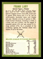 1963 Fleer #14 Frank Lary Stained Tigers ID:396919