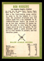 1963 Fleer #20 Bob Rodgers Very Good  ID: 396924