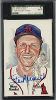 Stan Musial Signed Auto Perez-Steele Postcard JSA Authenticated SGC Holder