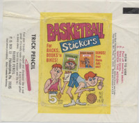 1975 Fleer  Basketball Stickers  Wrapper  #*sku36008