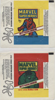 1976 Topps Marvel Super Heroes Stickers Wrapper Lot 2  #*sku36013