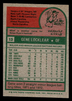 1975 Topps #13 Gene Locklear Ex-Mint RC Rookie 