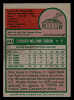 1975 Topps #241 Dick Tidrow Ex-Mint  ID: 398128