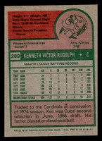 1975 Topps #289 Ken Rudolph Ex-Mint  ID: 398176